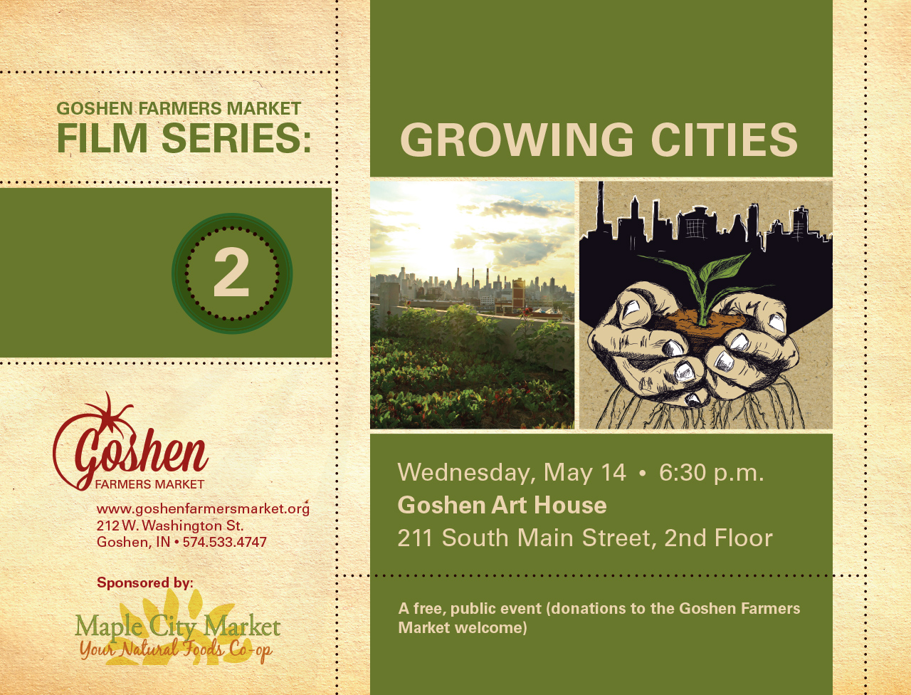 Farmers Market Film Series – “Growing Cities”