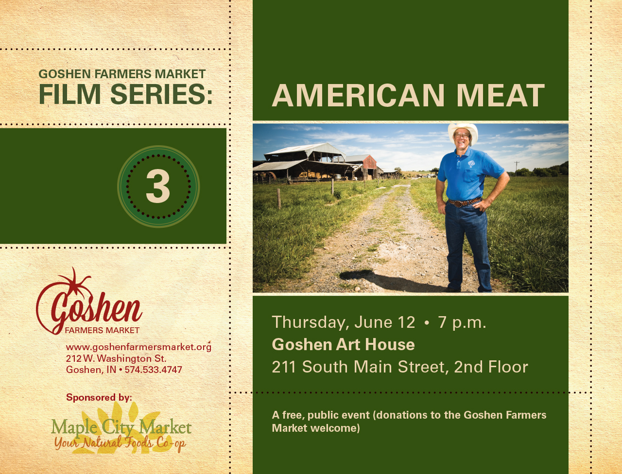 Farmers Market Film Series – “American Meat”