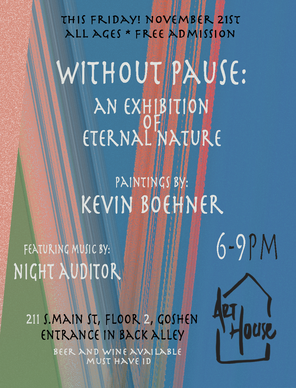 Special Event:  Art Exhibit, paintings by Kevin Boehner